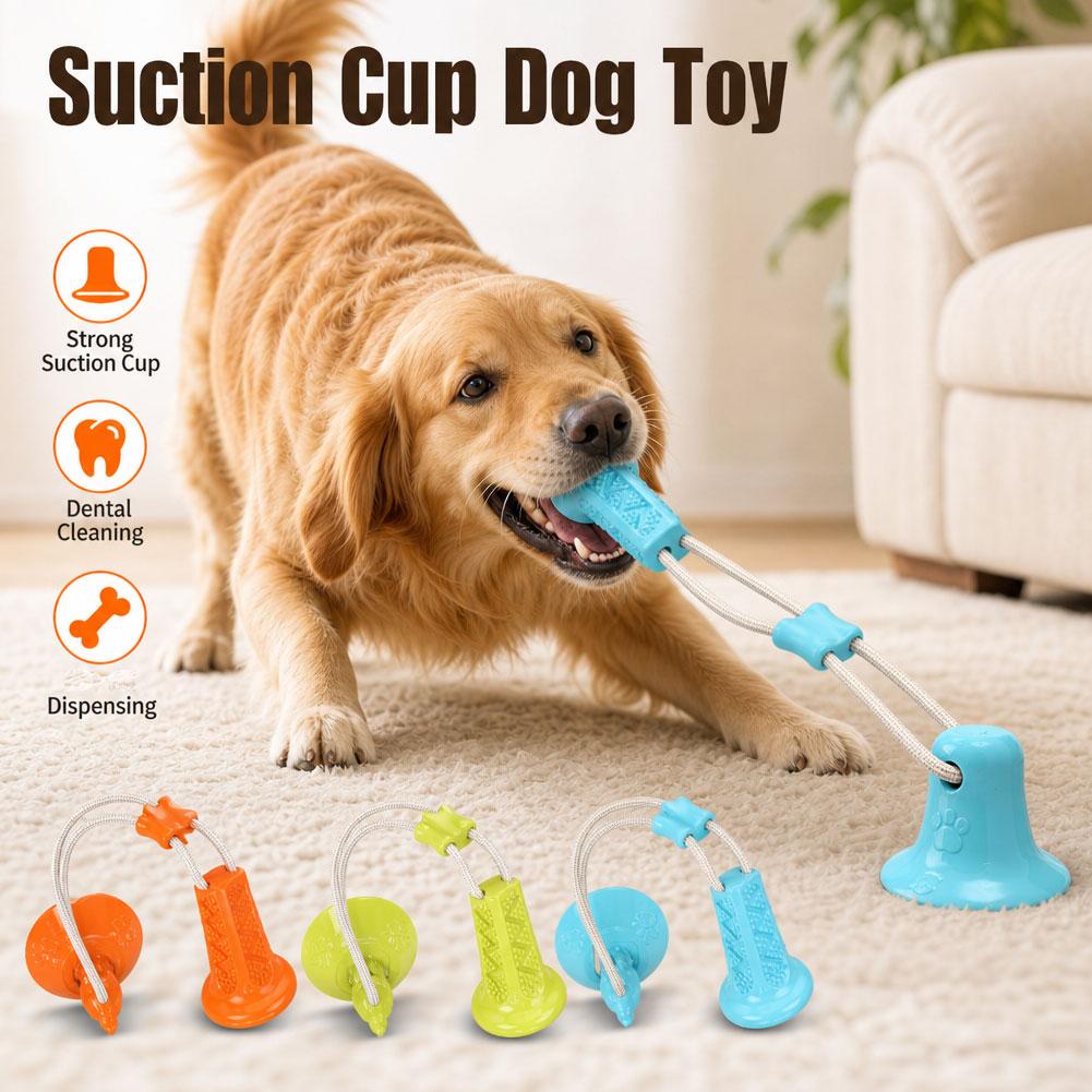 Suction Cup Dog Tug Toy - Zabawka dla psa z przyssawką, interaktywna