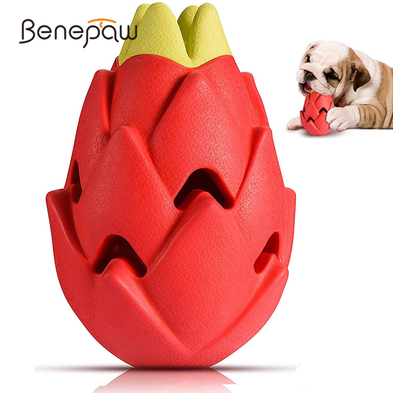 Indestructible Dog Chew Toy - Benepaw niezniszczalne zabawki dla psa Pitaya