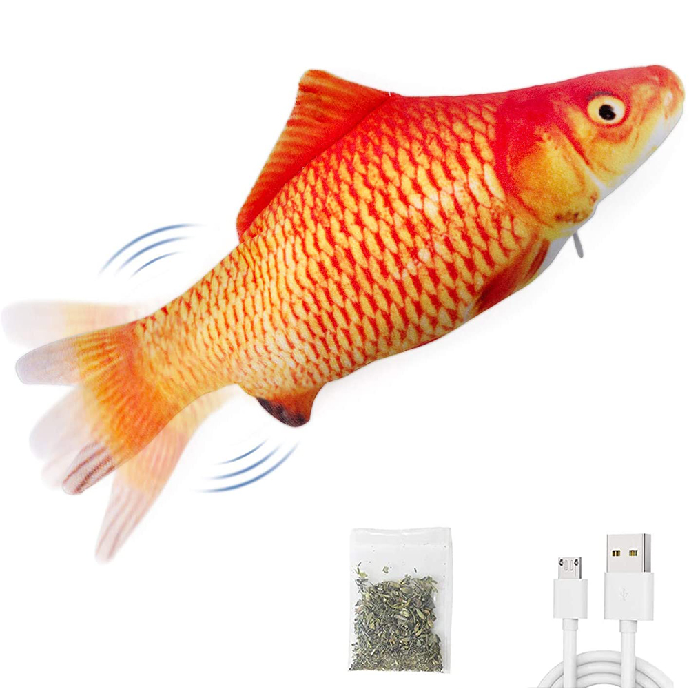 Electric Floppy Fish Dog Toy - Zabawki dla kotów Ryba Ładowarka USB