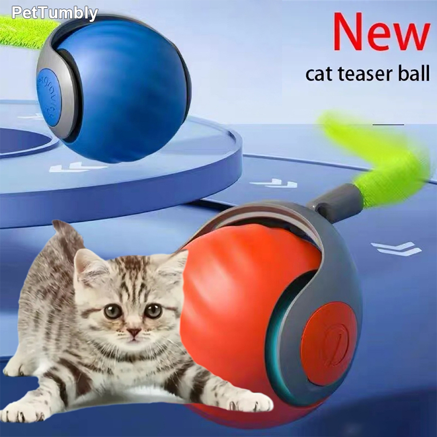Automatic Moving Dog Ball - Interaktywna piłka dla kota, automatyczna piłka