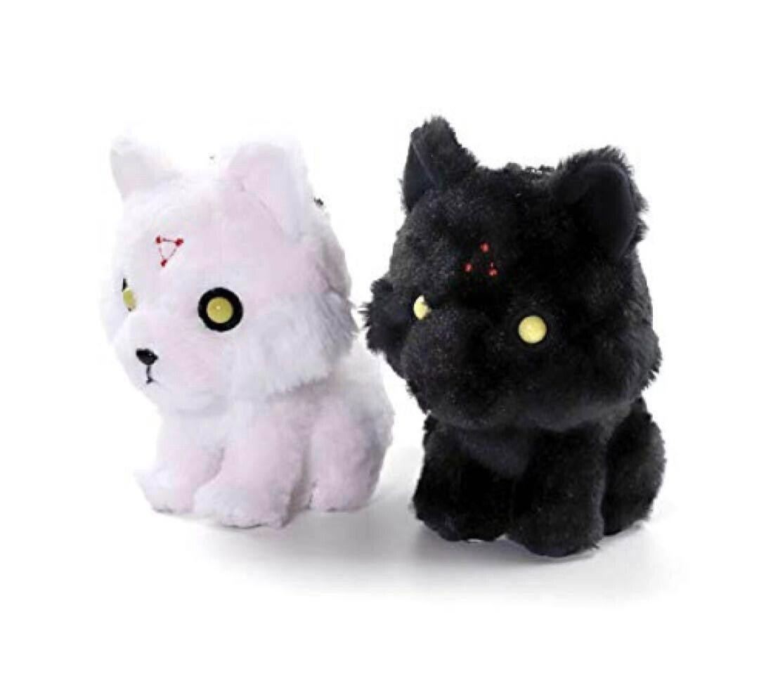 Interactive Squeaky Plush Dog Toy - Nowe Anime Megumi Fushiguro czarne białe