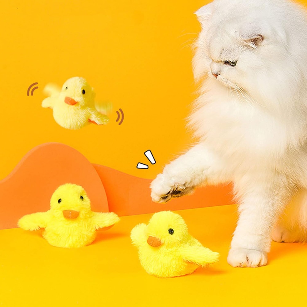 Catnip Interactive Plush Mouse - Elektryczna Kaczka Zabawka dla Kota Interaktywna