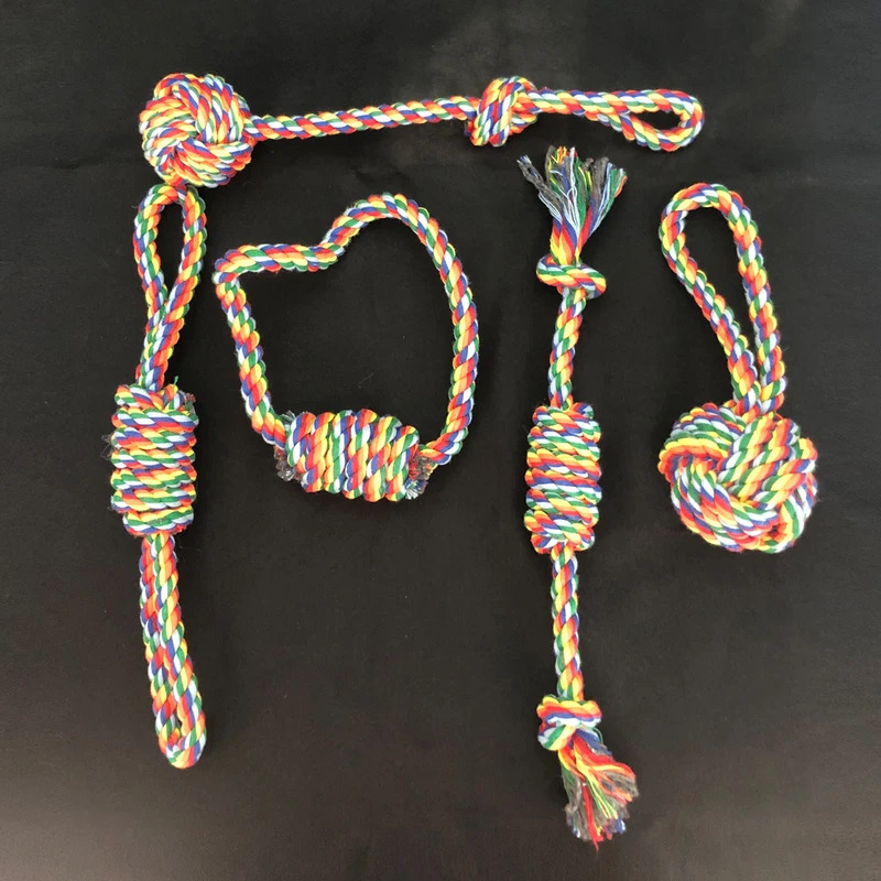 Dog Rope Toy Aggressive Chewers - Wytrzymałe zabawki sznurkowe dla psów, które