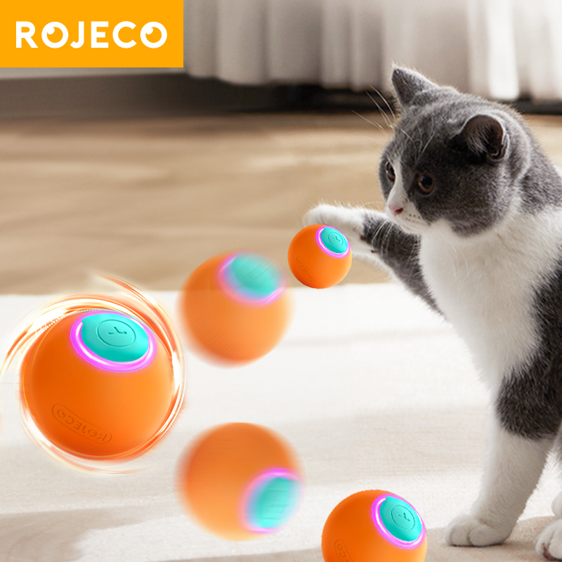 ROJECO zabawki dla kotów intel – Automatic Moving Dog Ball recenzja i cena