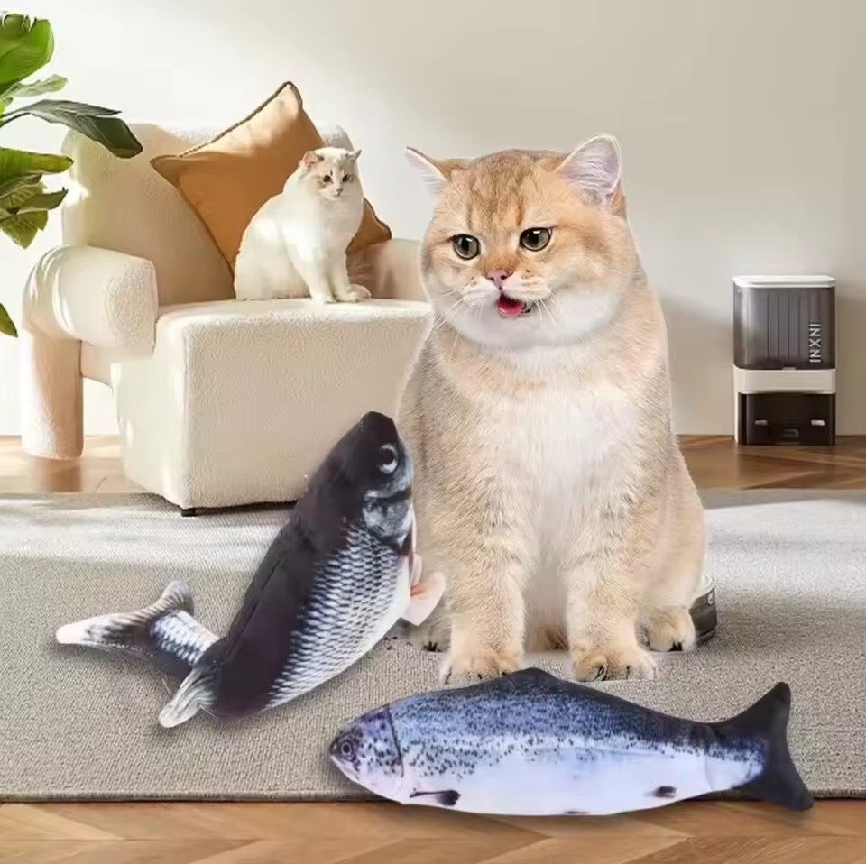 Zabawka dla kota psa ryba łado – Electric Floppy Fish Dog Toy recenzja i cena