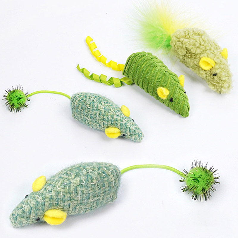 3 szt. Realistyczne pluszowe z – Catnip Interactive Plush Mouse recenzja i cena