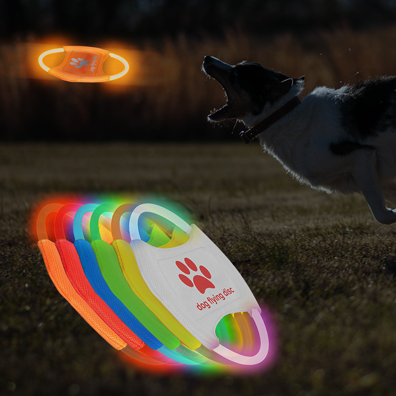 Świecący dysk dla psa LED, zab – Flying Disc Dog Training Toy recenzja i cena