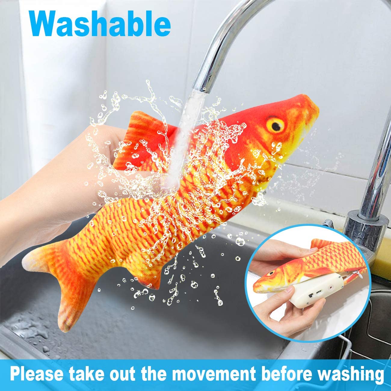 Zabawki dla kotów Ryba Ładowar – Electric Floppy Fish Dog Toy recenzja i cena