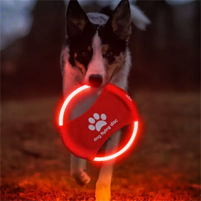 Zabawka dla psa LED Świecący A – Flying Disc Dog Training Toy recenzja i cena
