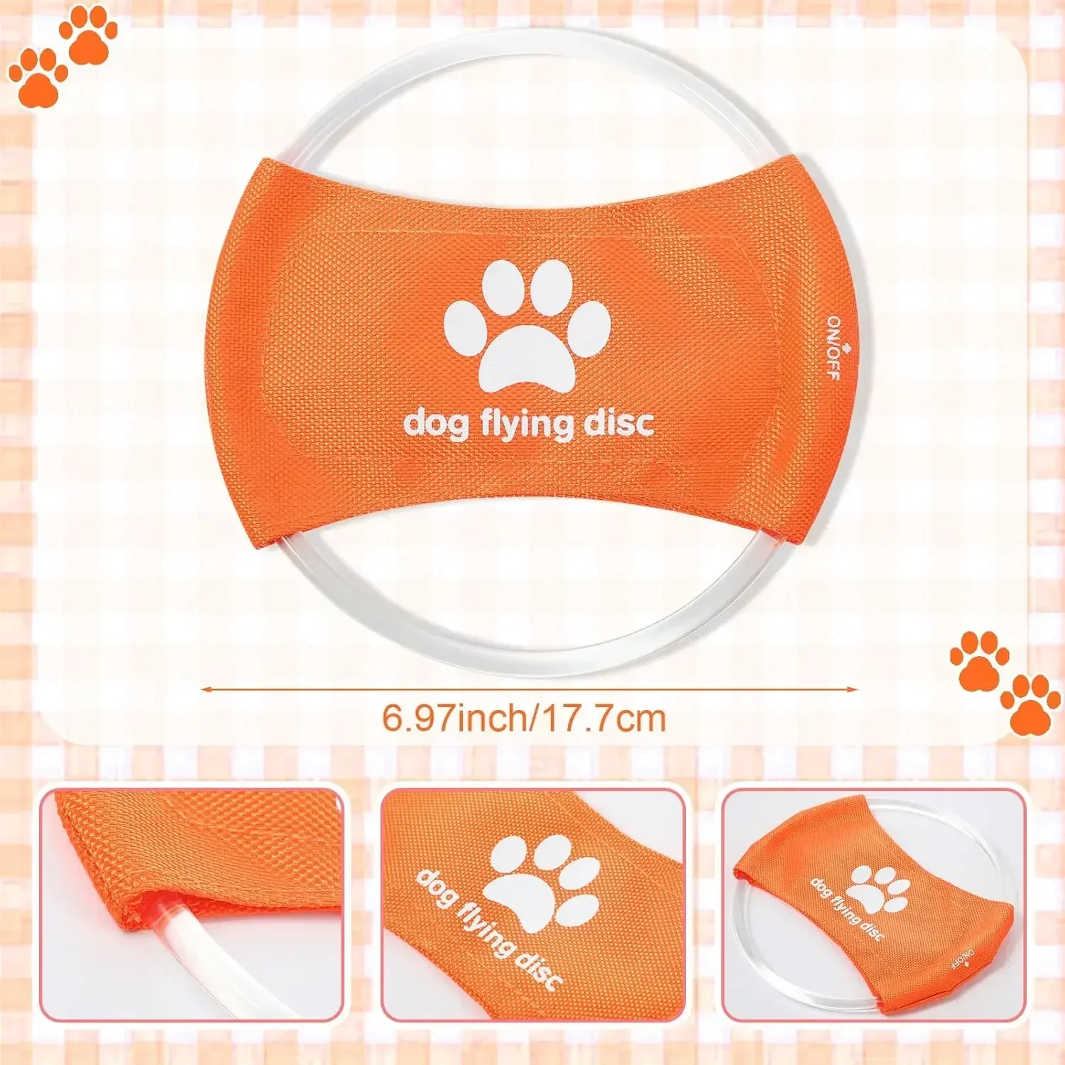 Zabawka dla psa LED Świecący A – Flying Disc Dog Training Toy recenzja i cena