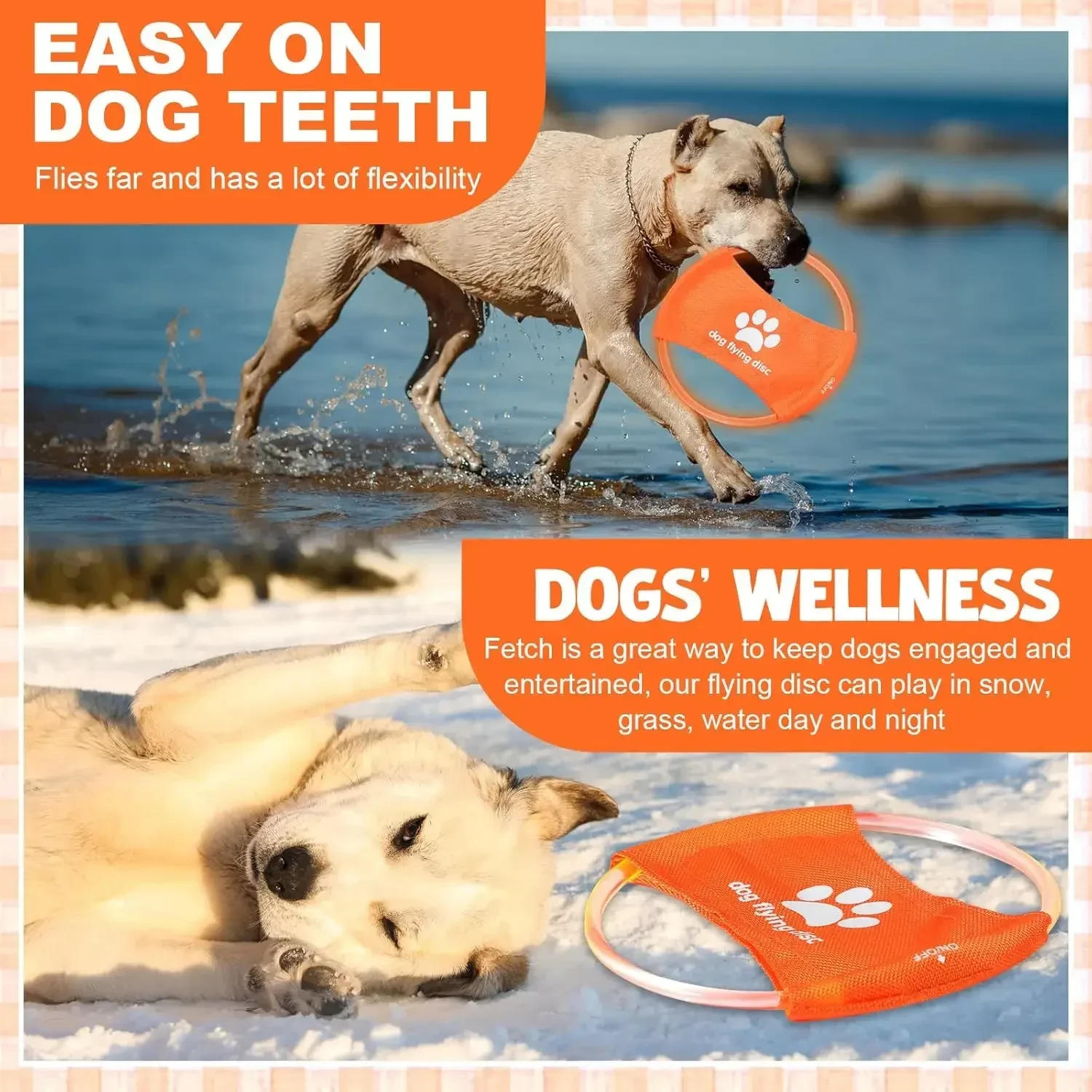 Zabawka dla psa LED Świecący A – Flying Disc Dog Training Toy recenzja i cena