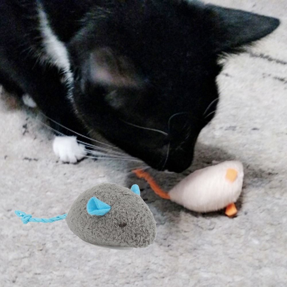 2 szt. Zabawne pluszowe miękki – Catnip Interactive Plush Mouse recenzja i cena