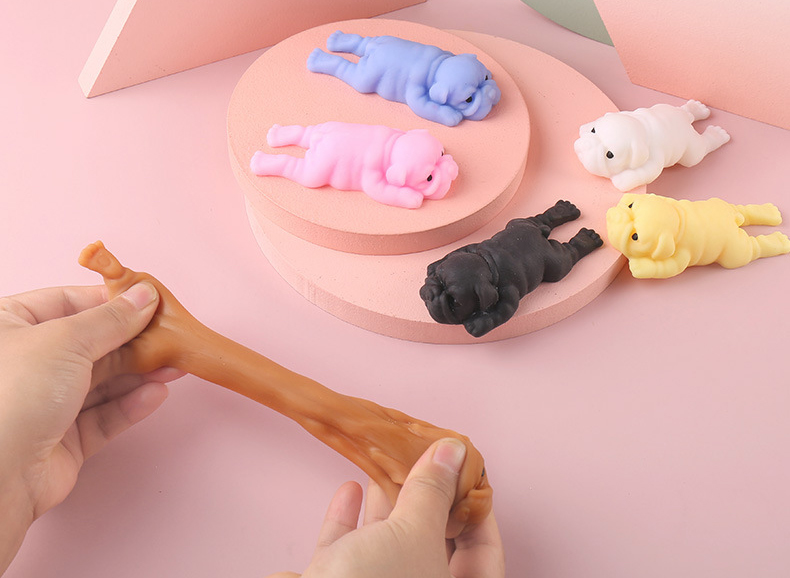 Squishy Dogs Anime Fidget Toys – Interactive Squeaky Plush Dog Toy recenzja i cena