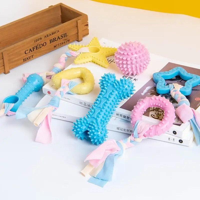 Wytrzymała gumowa zabawka do ż – Teeth Cleaning Dog Chew Bone recenzja i cena