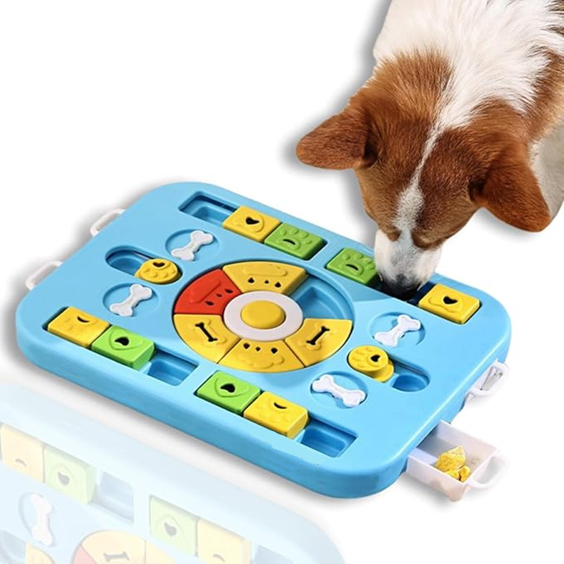 Interaktywna zabawka-puzzle dl – Interactive Squeaky Plush Dog Toy recenzja i cena