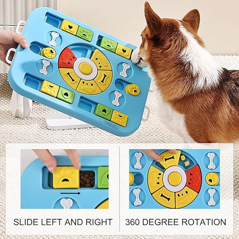 Interaktywna zabawka-puzzle dl – Interactive Squeaky Plush Dog Toy recenzja i cena