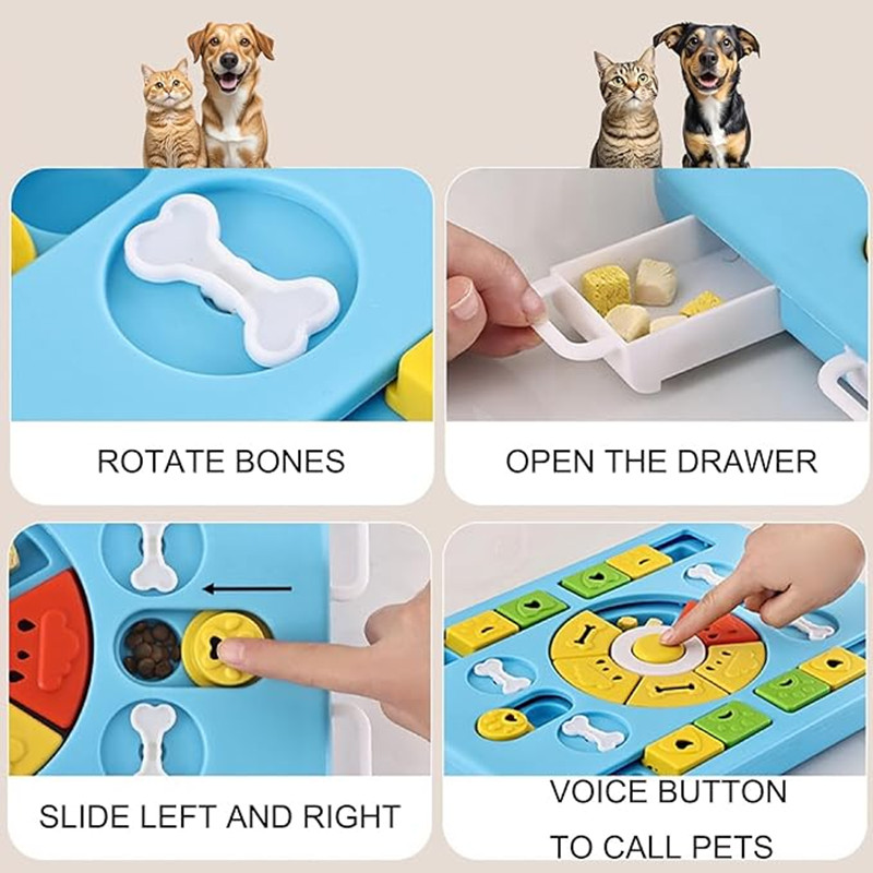Interaktywna zabawka-puzzle dl – Interactive Squeaky Plush Dog Toy recenzja i cena