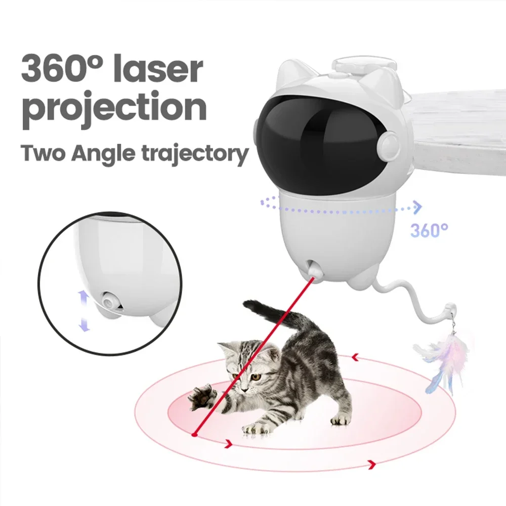 Interaktywna zabawka laserowa  – Laser Pointer Cat Toy Automatic recenzja i cena