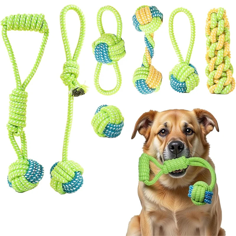 1/7 Zestaw Wytrzymałych Zabawe – Dog Rope Toy Aggressive Chewers recenzja i cena