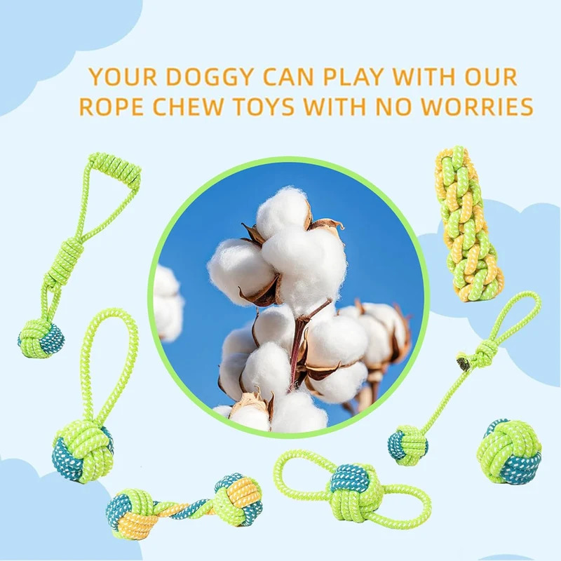 1/7 Zestaw Wytrzymałych Zabawe – Dog Rope Toy Aggressive Chewers recenzja i cena