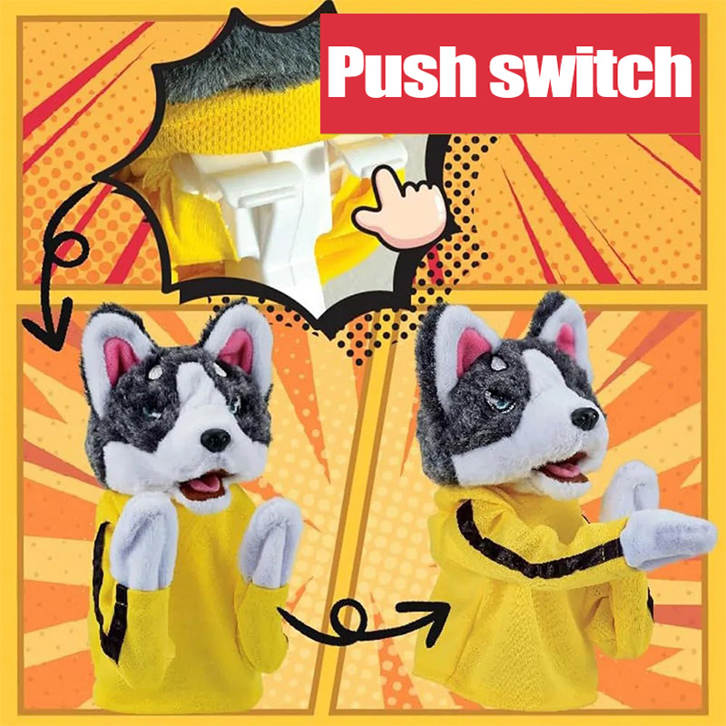 Kid Kung Fu Husky Gloves Toy F – Interactive Squeaky Plush Dog Toy recenzja i cena