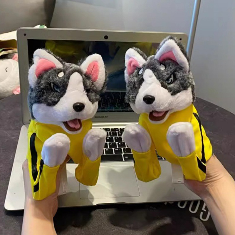 Kid Kung Fu Husky Gloves Toy F – Interactive Squeaky Plush Dog Toy recenzja i cena