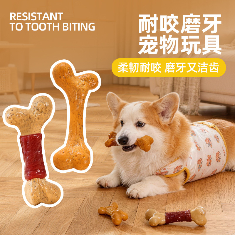 Zabawka dla psa TPR, trwała, o – Teeth Cleaning Dog Chew Bone recenzja i cena